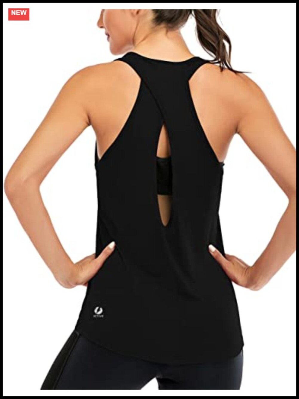 Womens Cross Backless Racerback Workout Tank Top Scoop Neck Loose Active Yoga